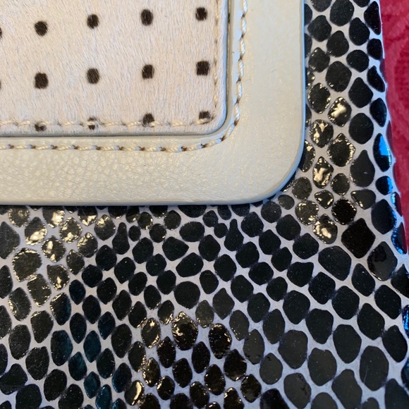 DVF large Harper daybag black shiny python combo - Picture 3 of 13